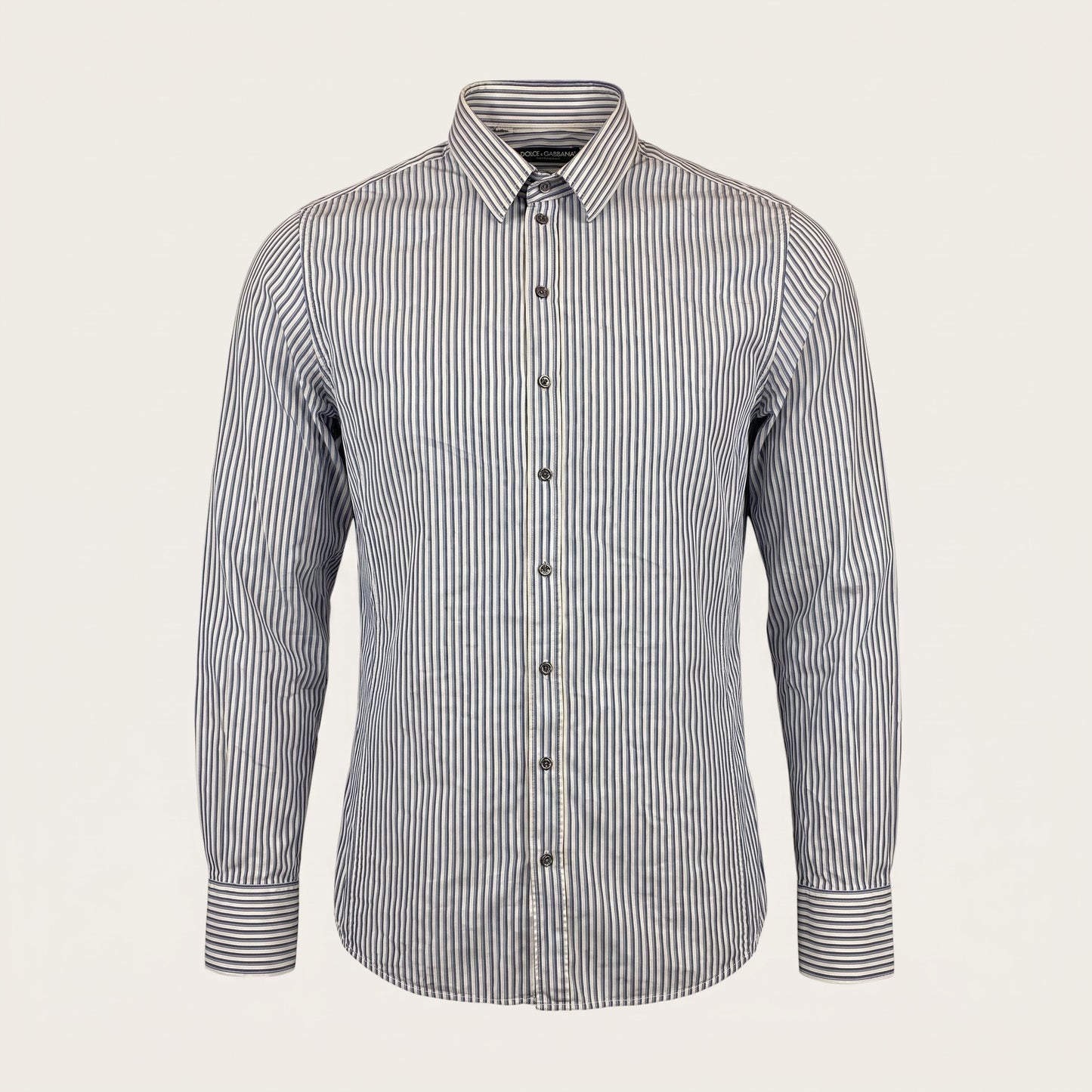 Dolce & Gabana Dolce & Gabbana Striped Button‑Up Shirt (L)