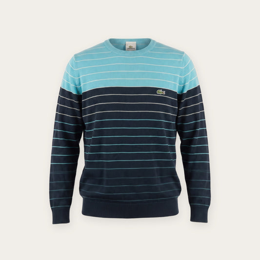 Lacoste Two‑Tone Striped Knit (S)