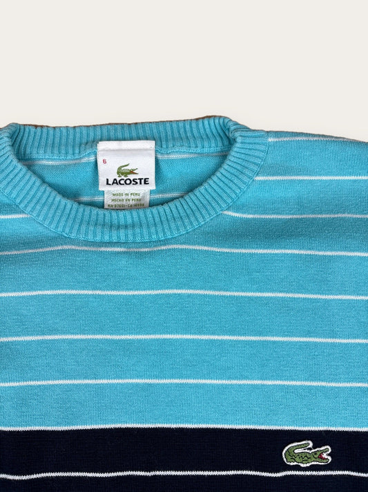 Lacoste Two‑Tone Striped Knit (S)
