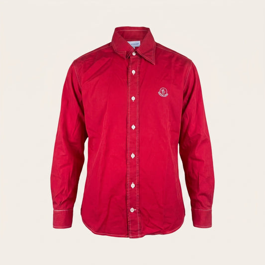 Moncler Classic Logo Button‑Up Shirt (M)