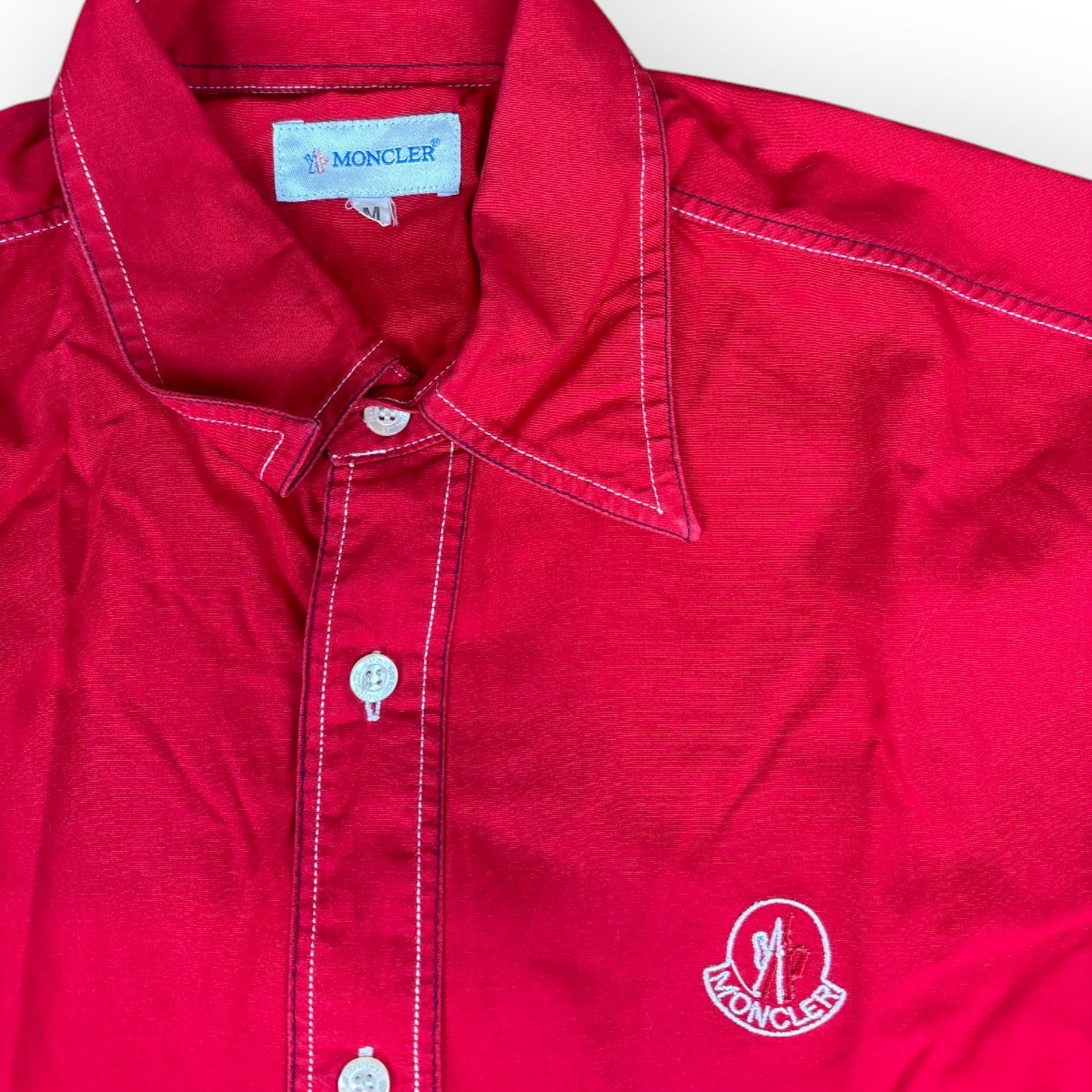 Moncler Classic Logo Button‑Up Shirt (M)