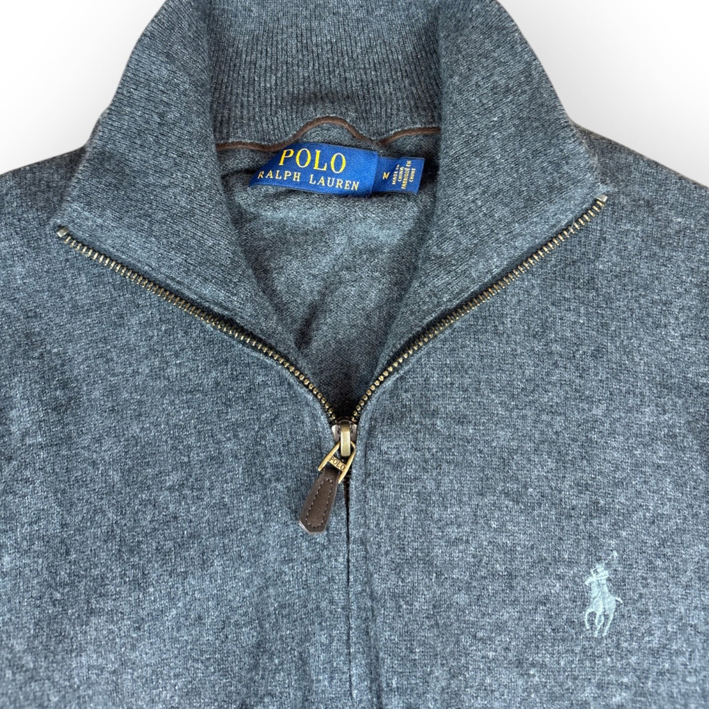 Polo Ralph Lauren “Quarter‑Zip Knit Sweater” (M)